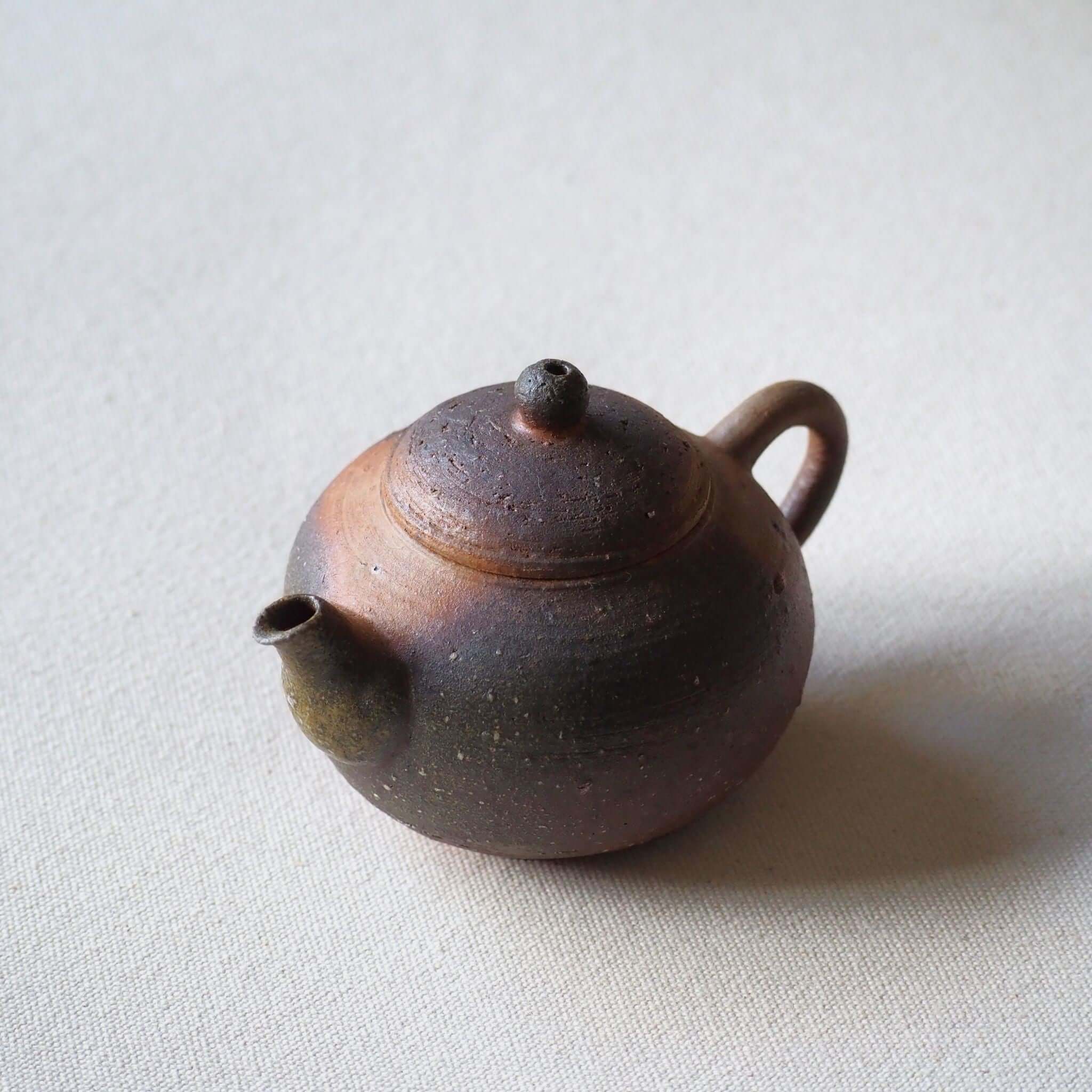 备前烧芝麻茶壶日本手工茶壶– 煎茶中国茶台湾茶向け日本の急須/茶壺 