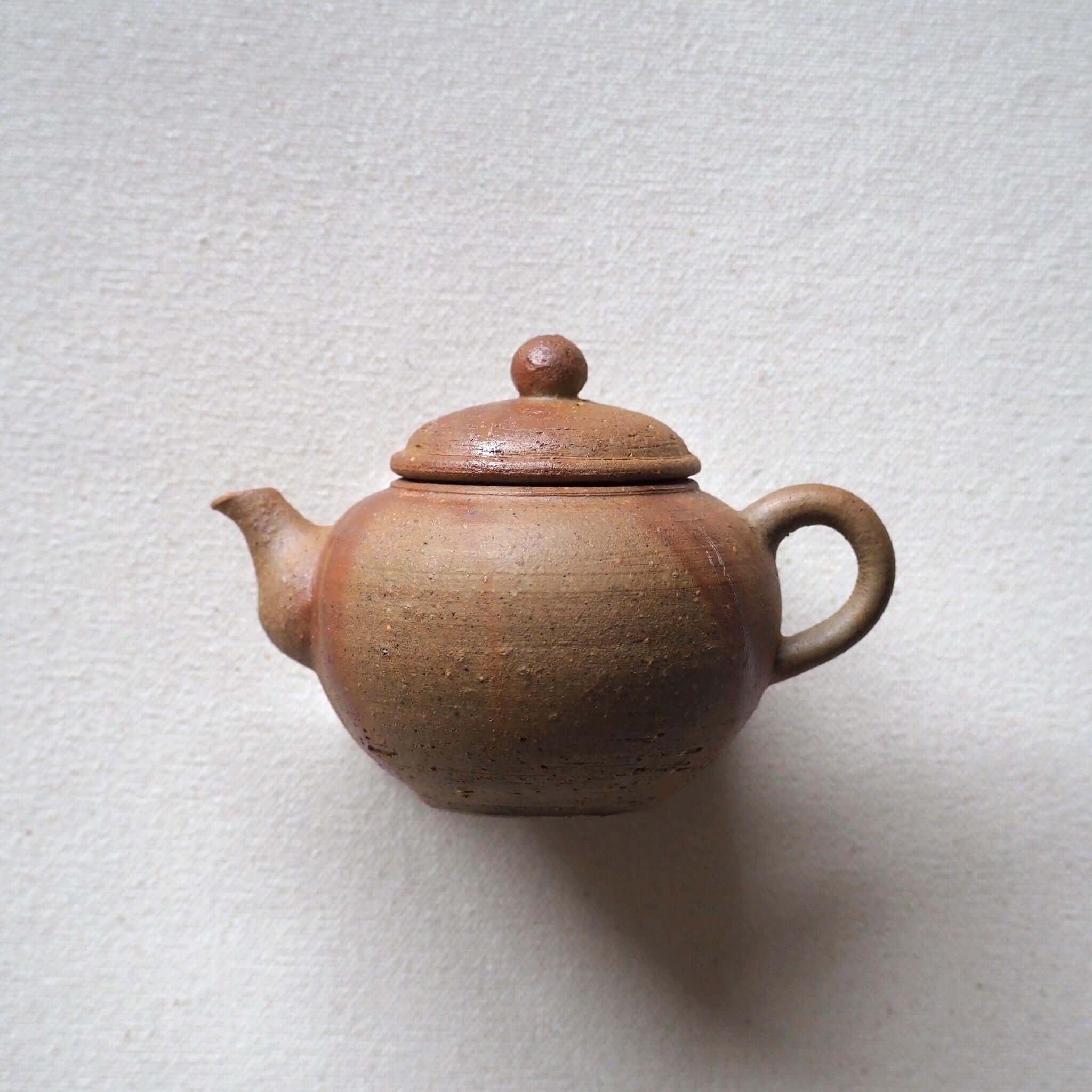 备前烧緋襷茶壶日本手工茶壶– 煎茶中国茶台湾茶向け日本の急須/茶壺 