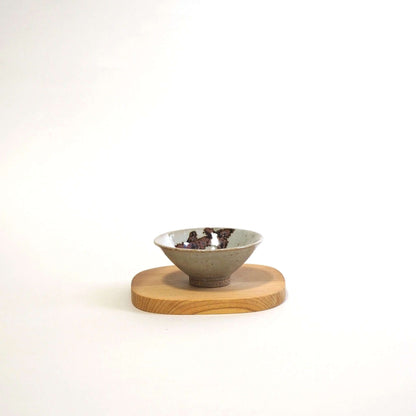 京焼 石雲窯作 灰釉茶杯 正面