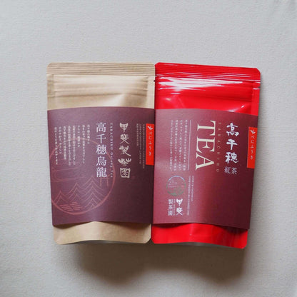 Tea gift "Journey to Benifuuki" Japanese black tea and oolong tea