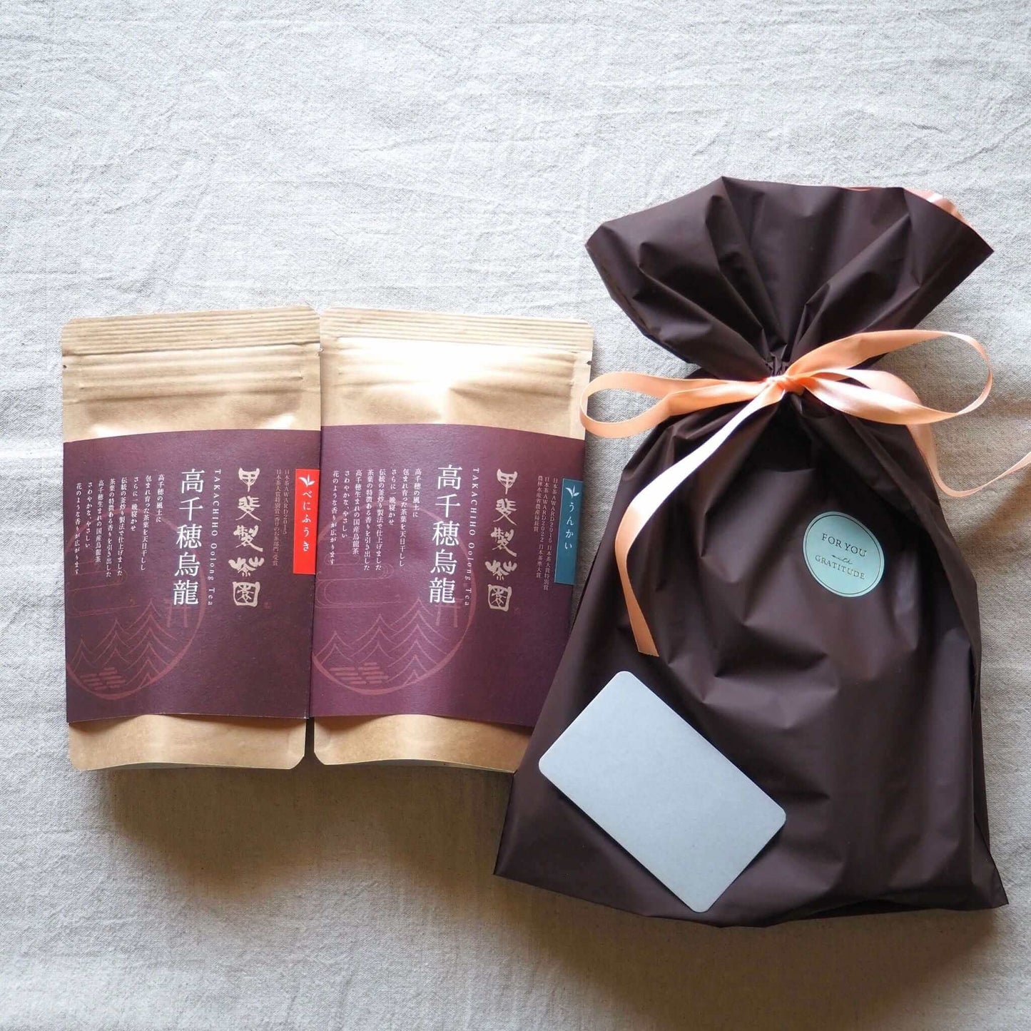 Tea gift "No, it's Miyazaki tea." Japanese oolong tea set