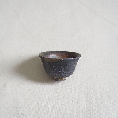 備前焼　森一朗工房作　灰窯変茶杯B　50ml