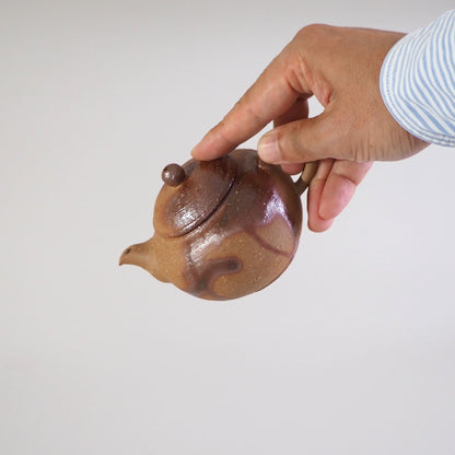 Bizenware Mori Ichiro studio Hidasuki teapot A (180ml)