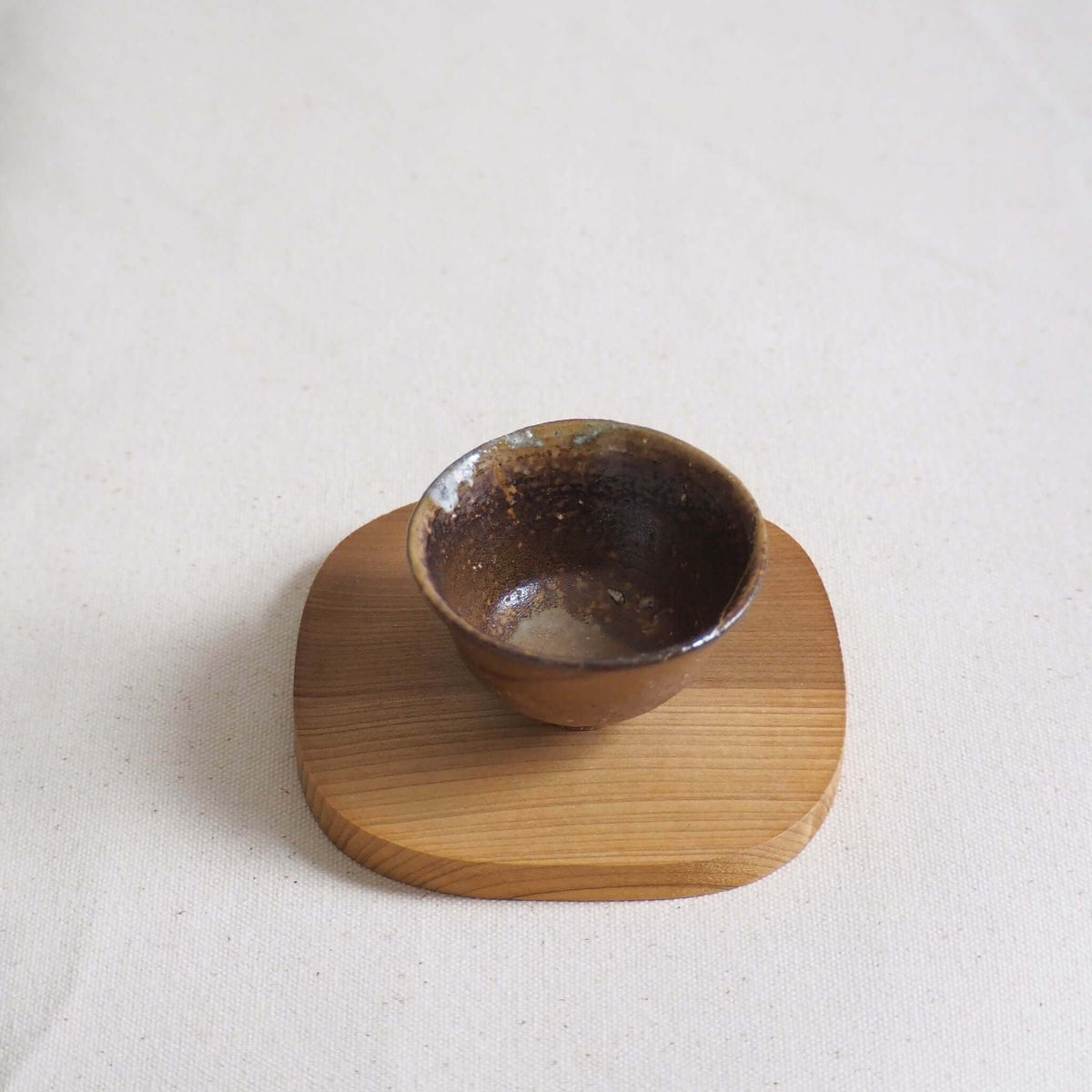 備前燒　森一朗作房　窯變茶杯A 50ml