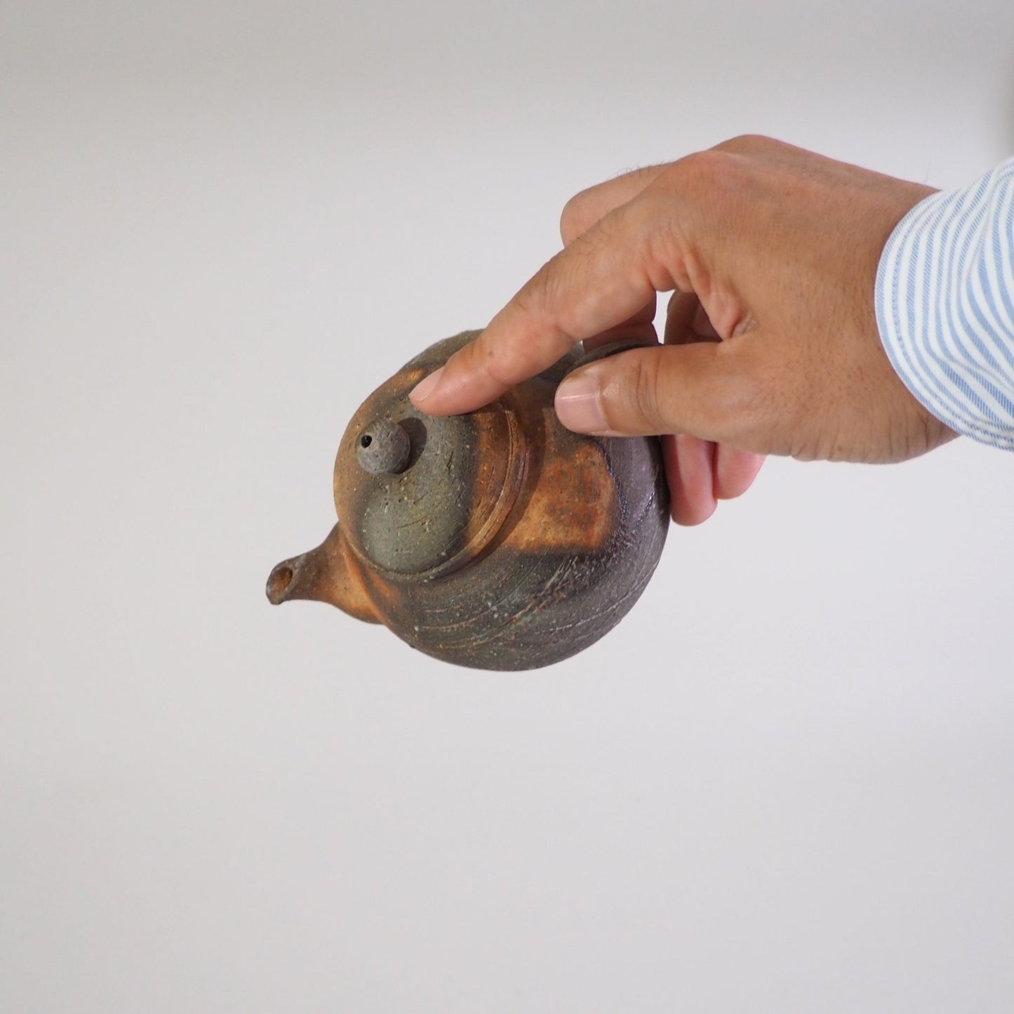 Bizen ware Ichiro Mori studio Sesame Kiln-Changed Teapot 180ml