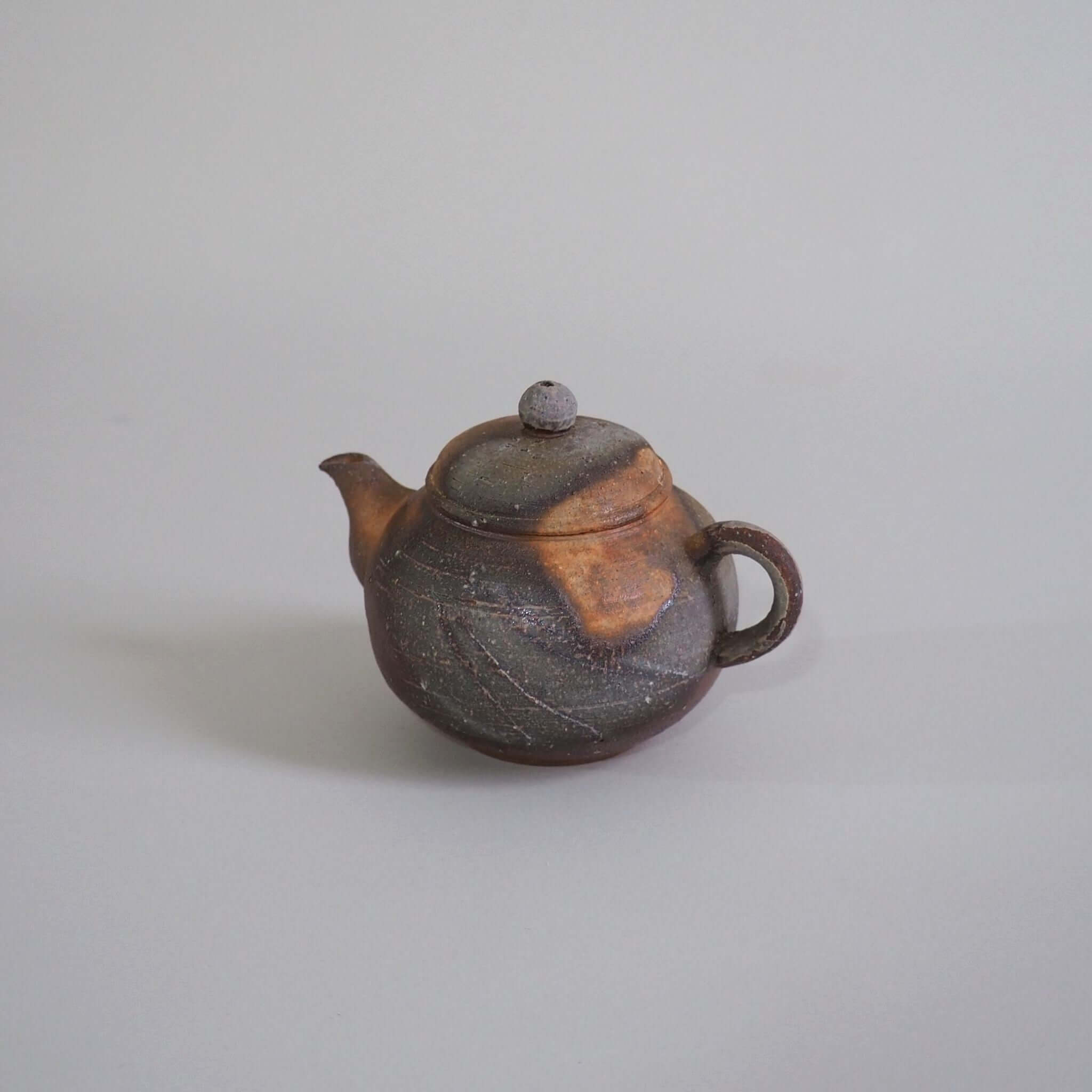 備前焼 森一朗工房作 胡麻窯変急須 [東山堂煎茶器店 オンライン