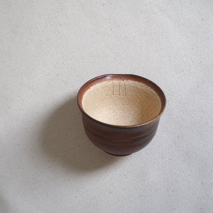 Shigaraki ware Soutouen kiln Sencha Houhin, dark brown (100ml)