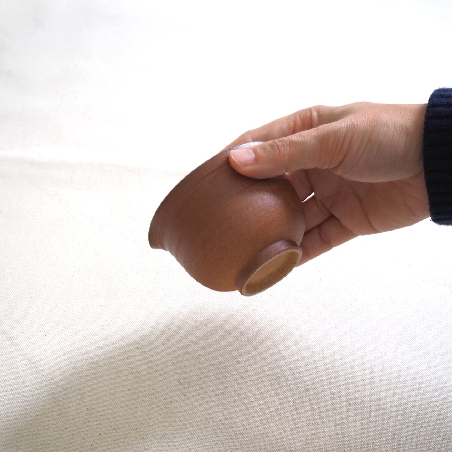 Shigaraki ware Soutouen kiln Sencha Houhin, dark brown (100ml)