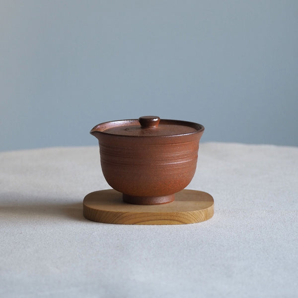 信楽焼 宗陶苑作 煎茶宝瓶 こげ茶色 [東山堂煎茶器店 オンライン