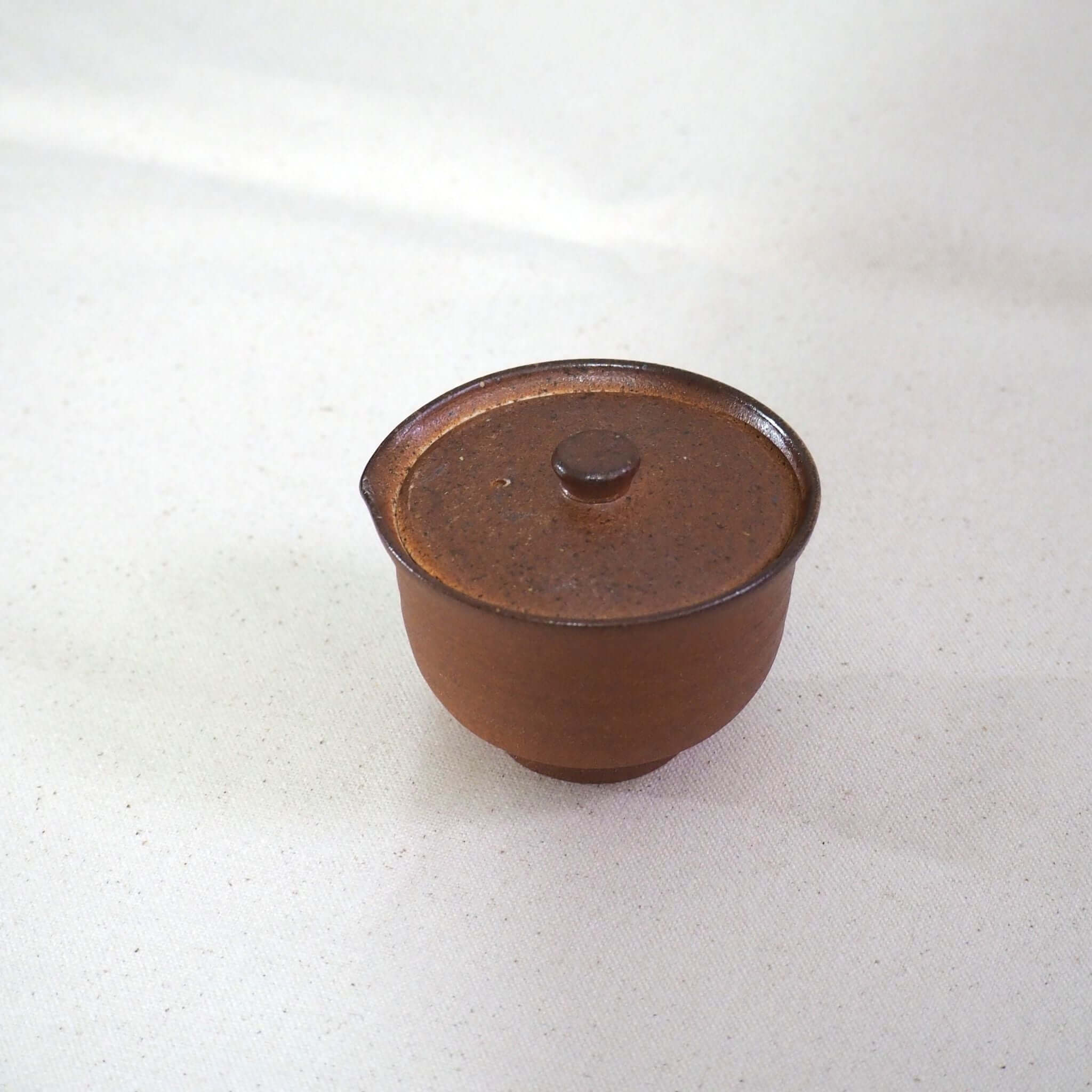 信楽焼 宗陶苑作 煎茶宝瓶 こげ茶色 [東山堂煎茶器店 オンライン