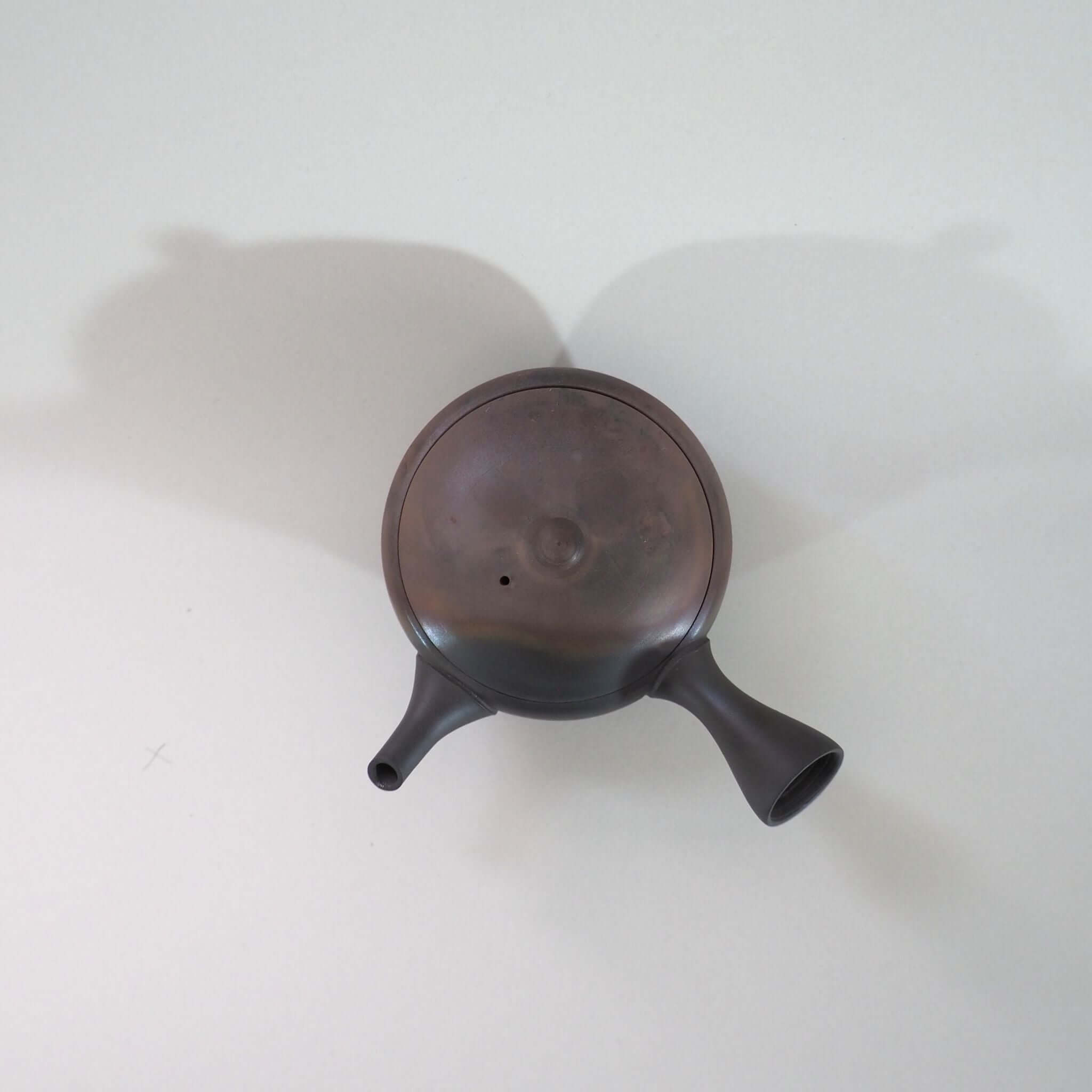 常滑燒玉光陶園窯變扁圓茶壺[東山堂日本茶具專賣店網上商店] – 煎茶