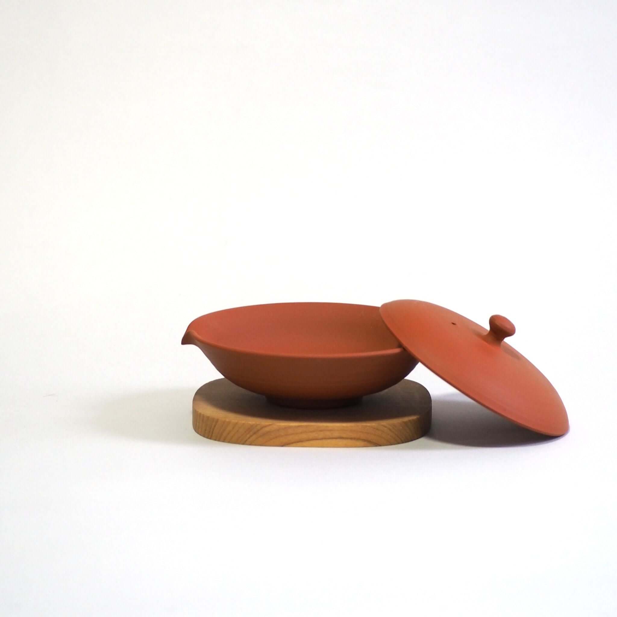 常滑焼 朱泥絞り出し 玉光陶園作 [東山堂煎茶器店 オンラインショップ