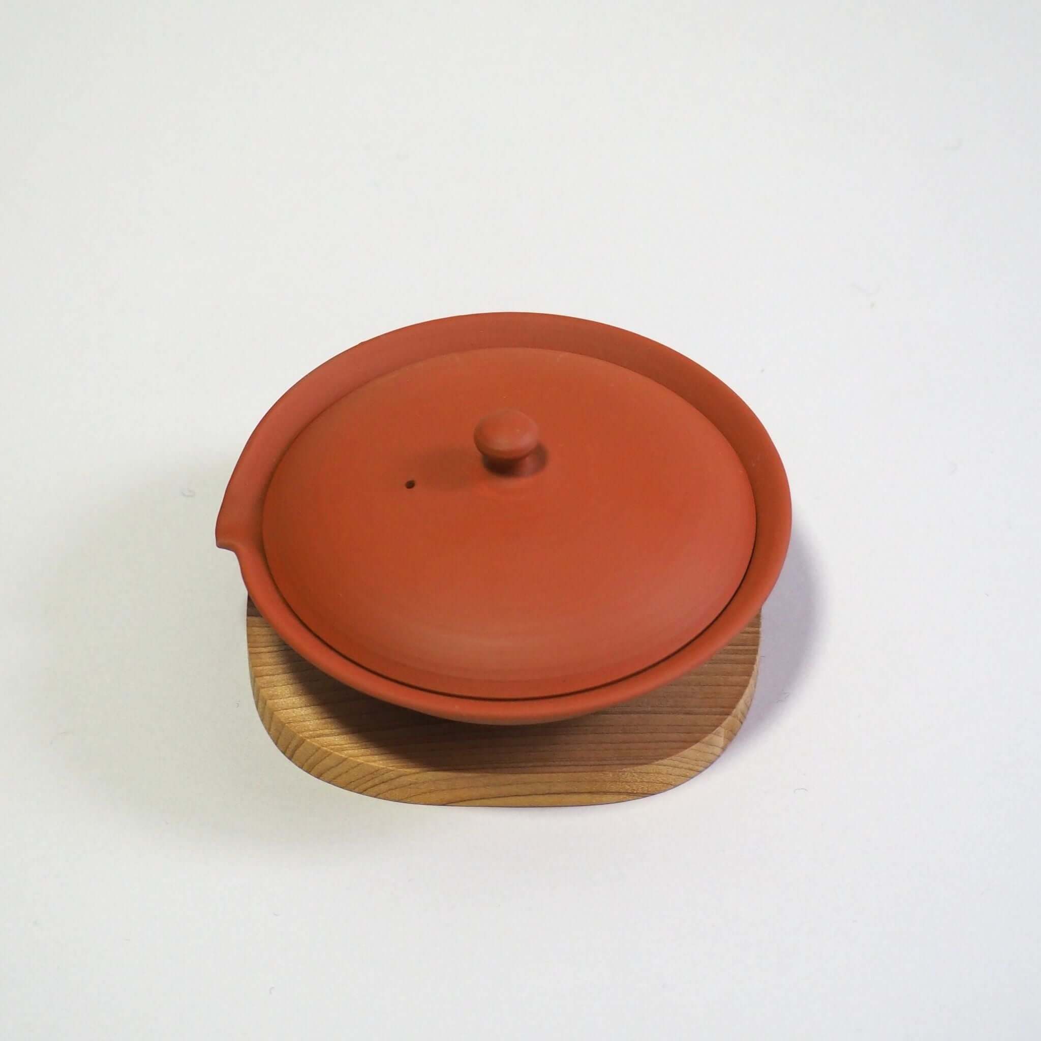 常滑焼 朱泥絞り出し 玉光陶園作 [東山堂煎茶器店 オンラインショップ