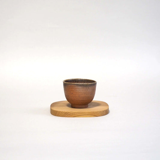 信楽焼 宗陶苑作 窯変煎茶杯 60ml 正面