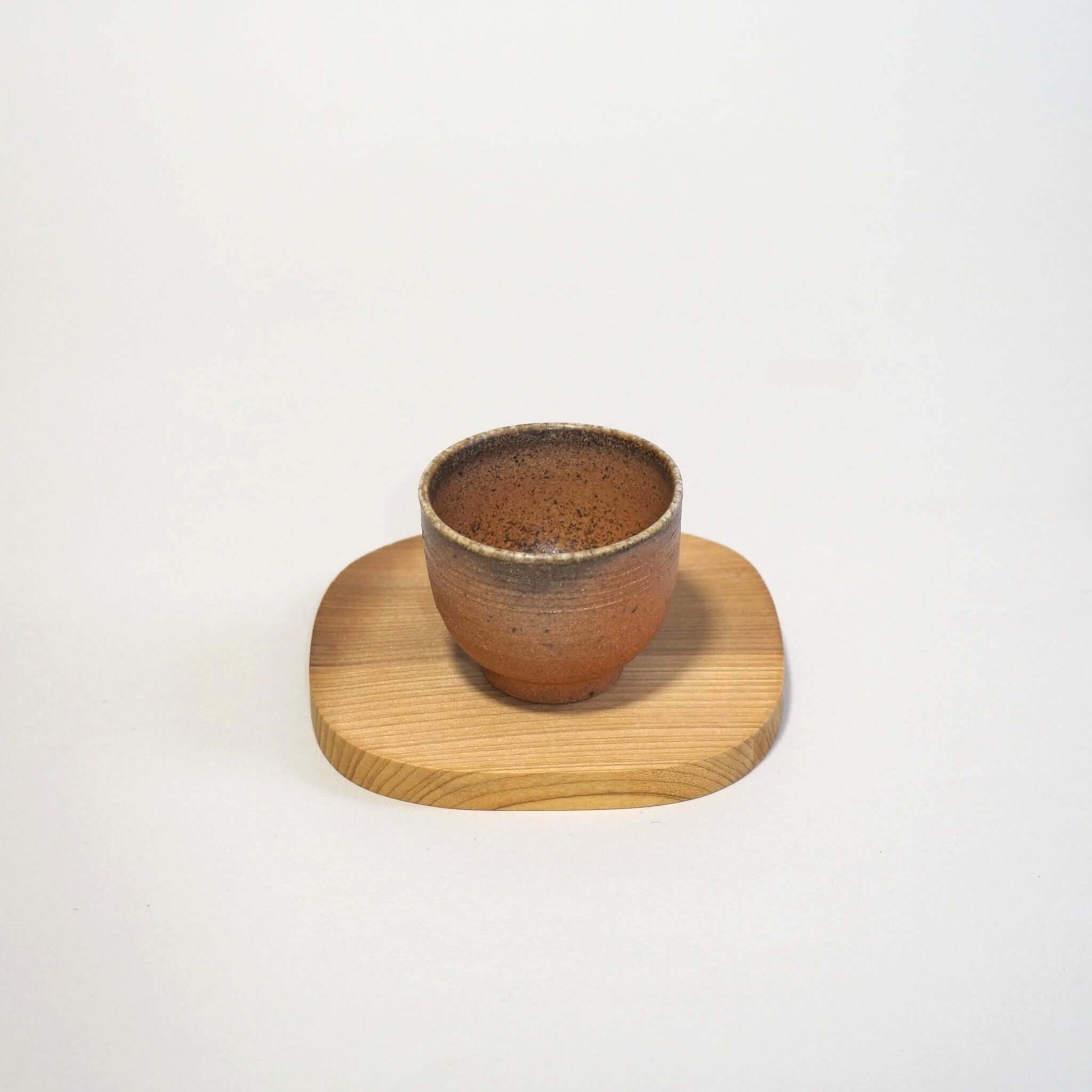 信楽焼 宗陶苑作 窯変煎茶杯 60ml 斜め上から