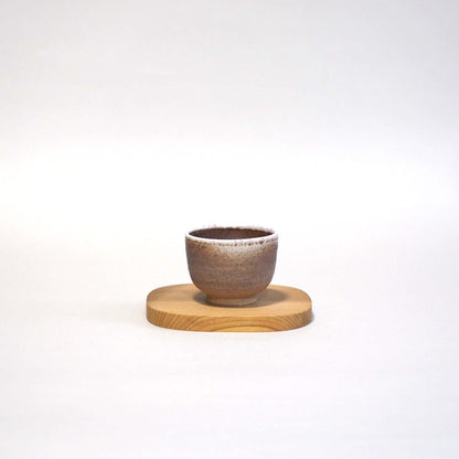 信楽焼　宗陶苑作　煎茶杯　窯変薄紫A　60ml