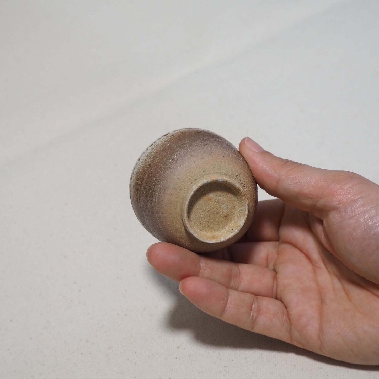 信楽焼　宗陶苑作　煎茶杯　窯変薄紫A　60ml