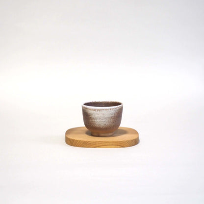 Shigaraki ware, made by Sōtōen, Sencha tea cup, kiln-fired light purple B, 60ml