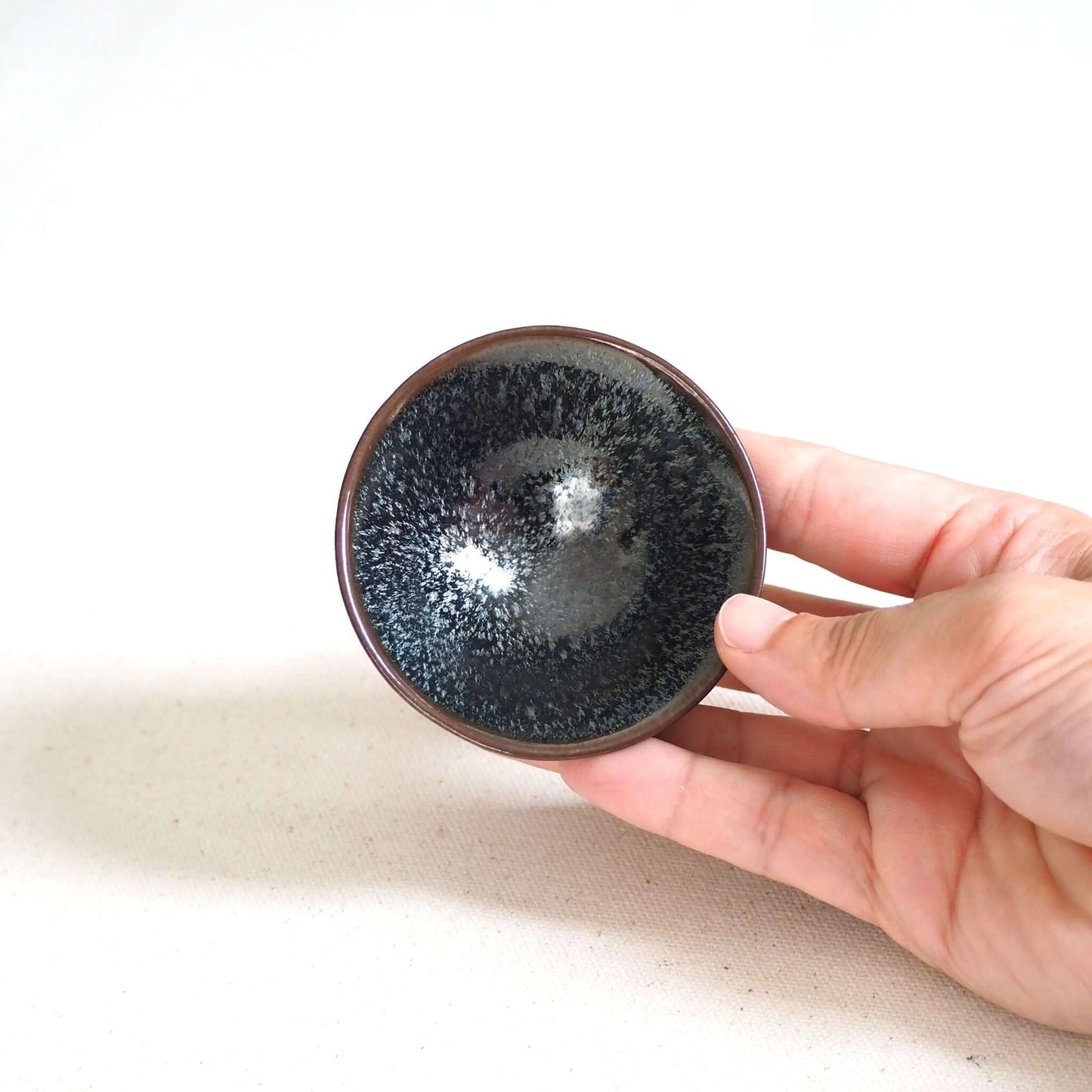 京焼　石雲窯作　天目釉茶杯 A　50ml