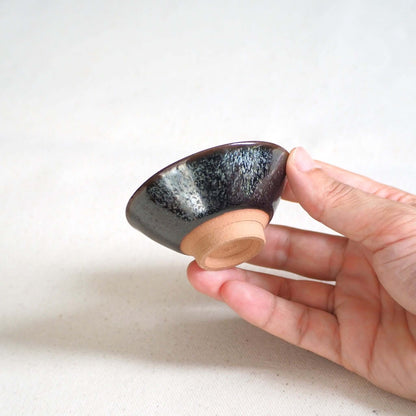 京焼　石雲窯作　天目釉茶杯 A　50ml