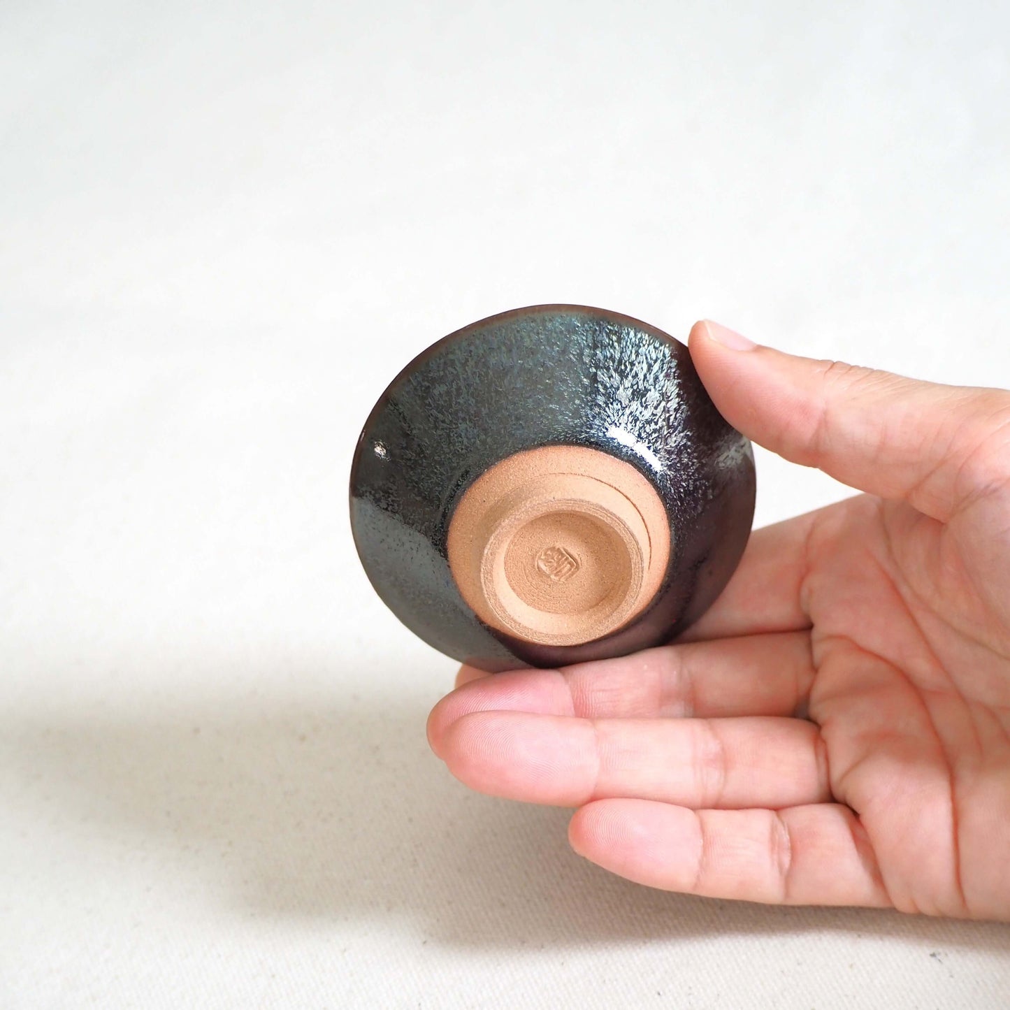京焼　石雲窯作　天目釉茶杯 A　50ml
