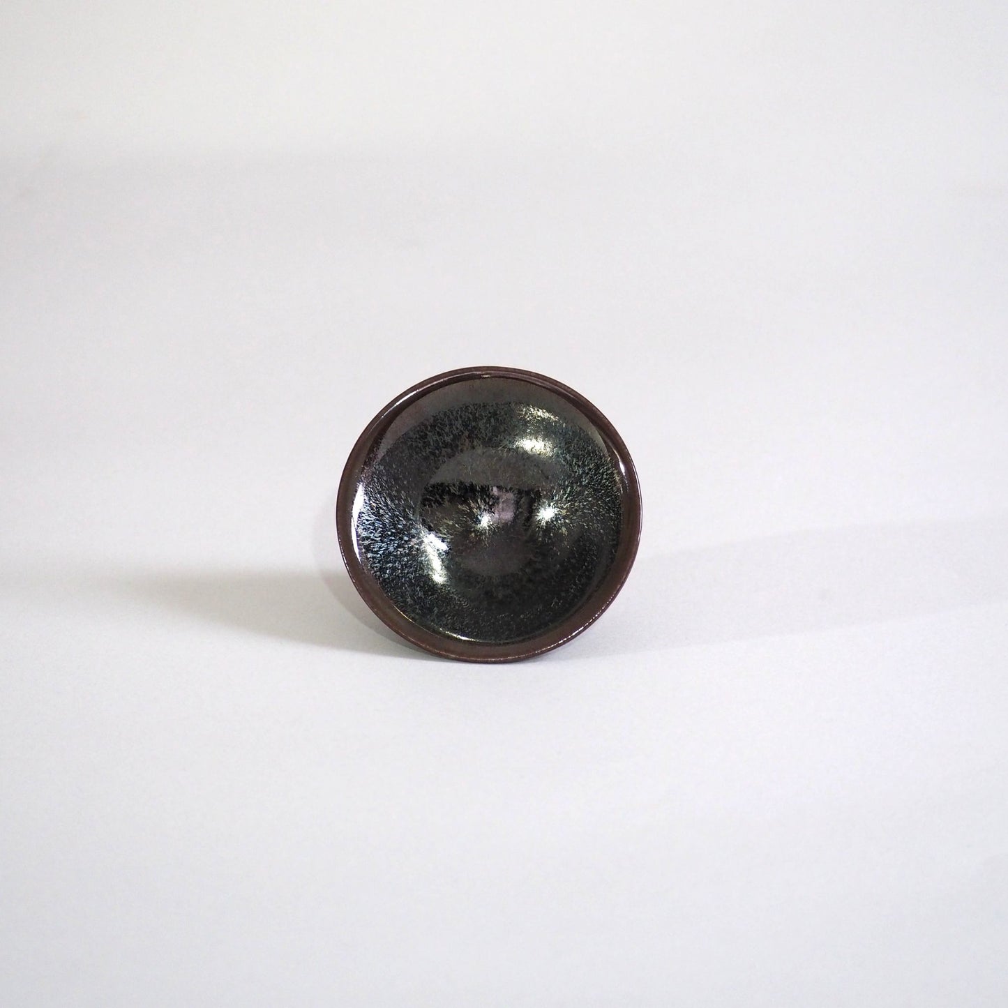 Kyoware Sekiun kiln Tenmoku-glazed teacup B (50ml)