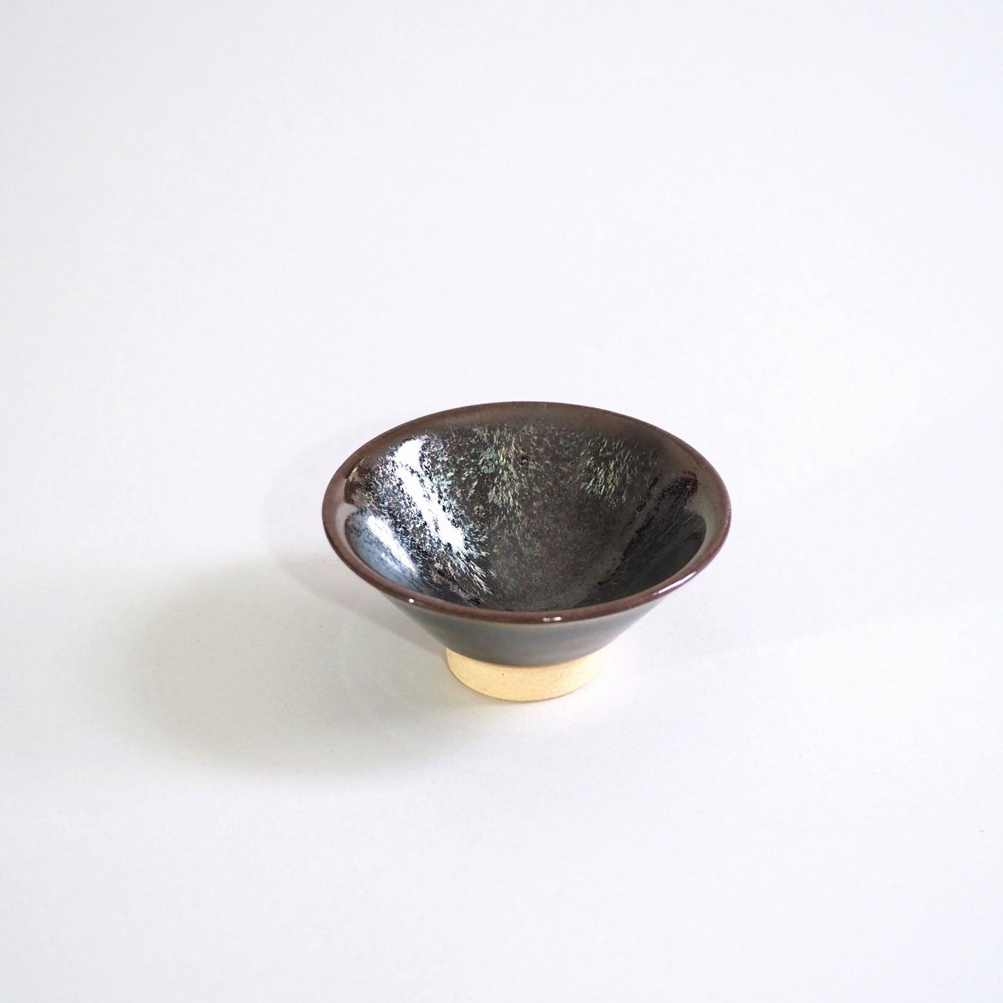 Kyoware Sekiun kiln Tenmoku-glazed teacup B (50ml)