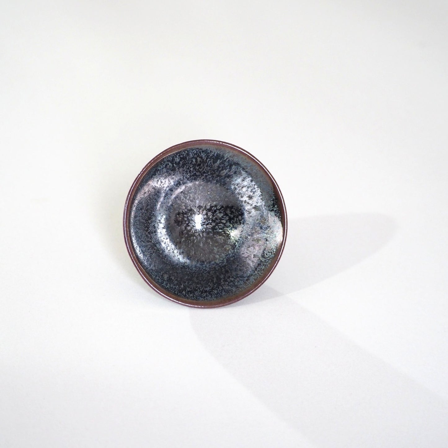 Kyoware Sekiun kiln Tenmoku glaze tea cup A (50ml)