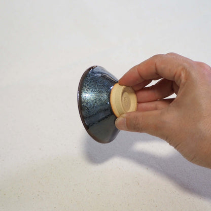 京燒　石雲窯　天目釉茶杯 A (50ml)