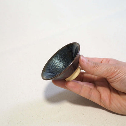 京燒　石雲窯　天目釉茶杯 B (50ml)