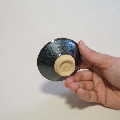 京燒　石雲窯　天目釉茶杯 B (50ml)