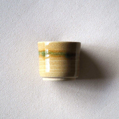 Yellow seto teacup