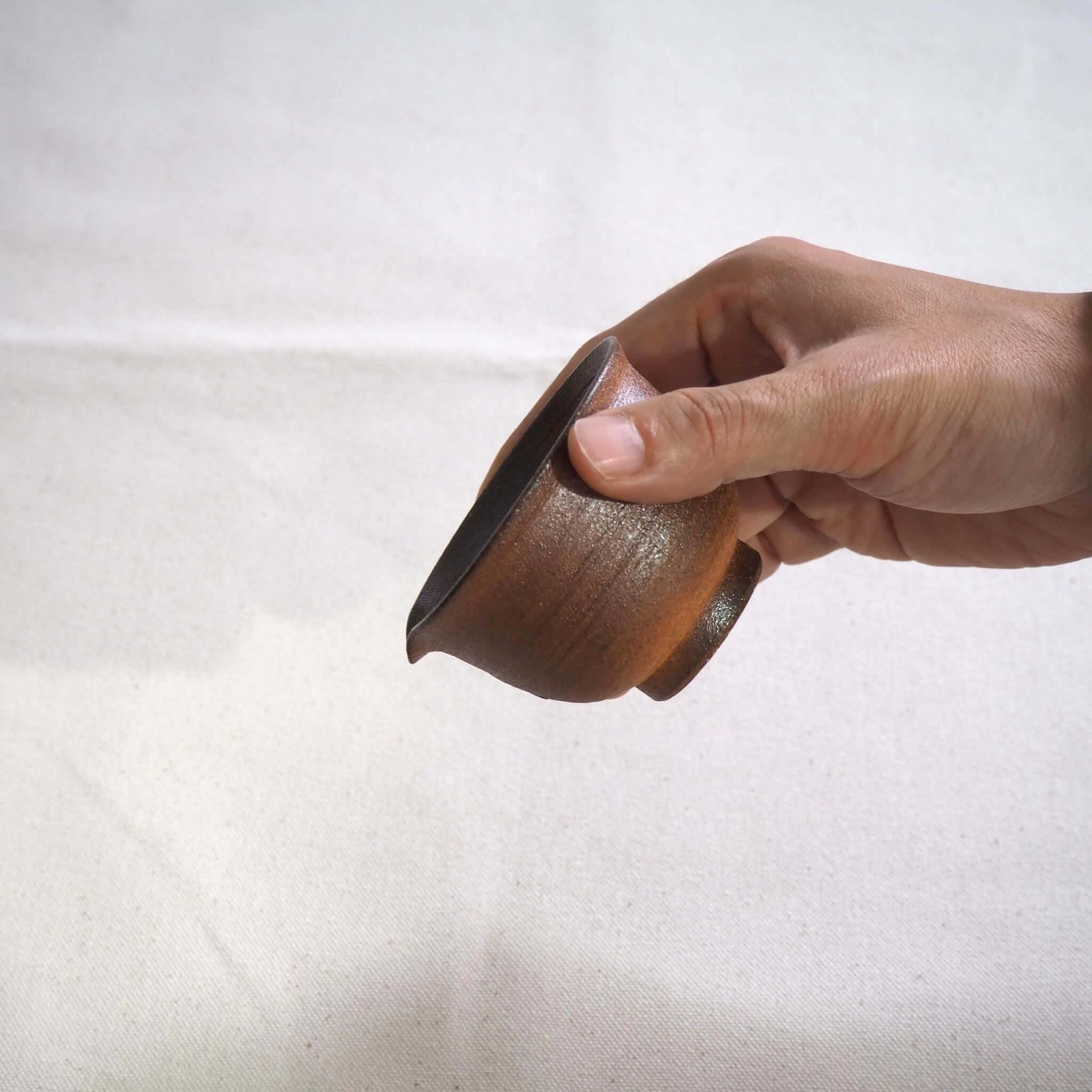 信楽焼 宗陶苑作 煎茶湯冷まし こげ茶 [東山堂煎茶器店 オンライン