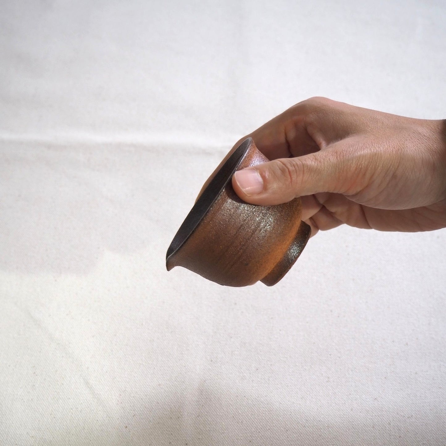 Shigaraki ware Soutouen kiln Sencha Yuzamashi, dark brown (100ml)