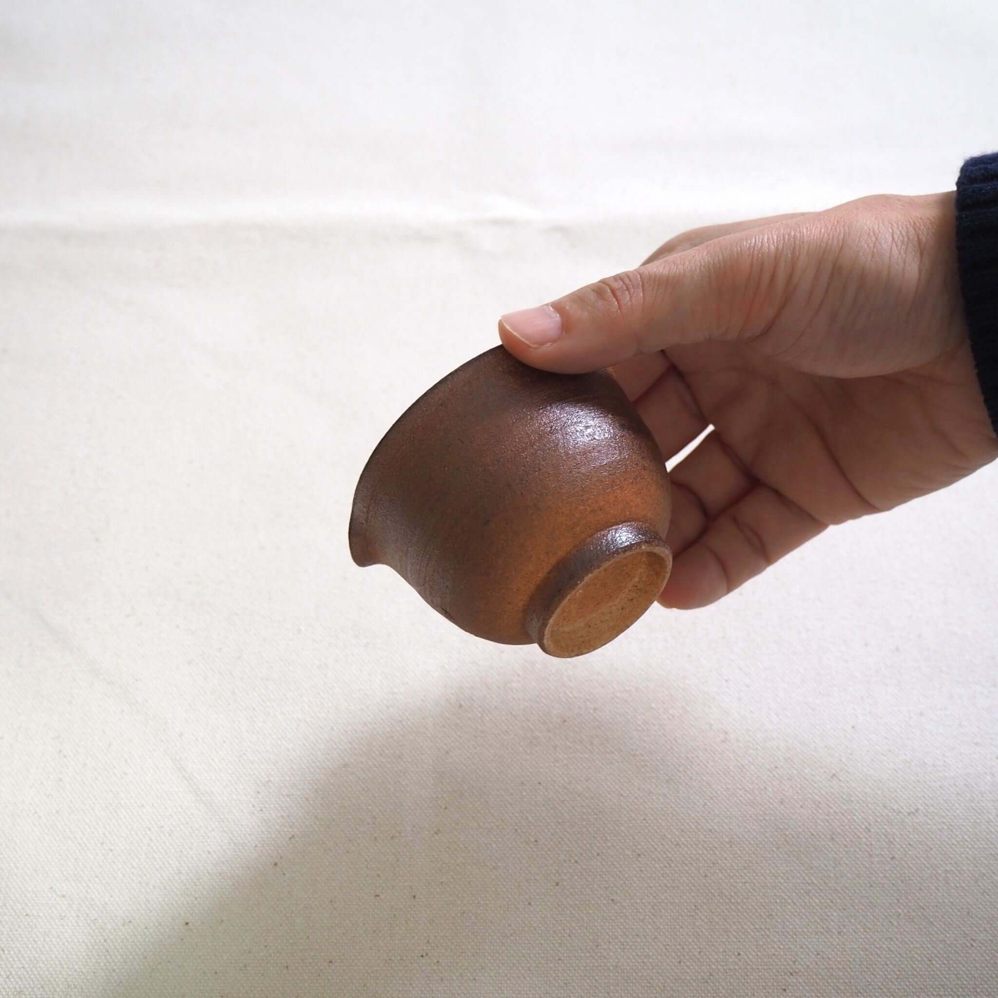 信楽焼 宗陶苑作 煎茶湯冷まし こげ茶 [東山堂煎茶器店 オンライン