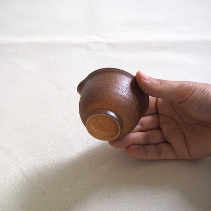 Shigaraki ware Soutouen kiln Sencha Yuzamashi, dark brown (100ml)